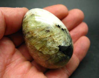 Russian Treasure from the Earth!! Rare Apatite Natrolite Arfvedsonite Egg from Russia - 2.1"