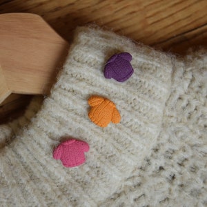 Sweater Hand Sculpted Polymer Clay Mini Sweater Pin