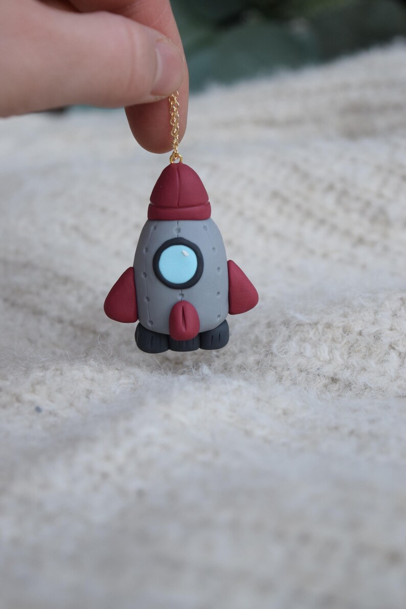 Clay Handmade Rocket Ornament: Outer Space Christmas Decor - Etsy