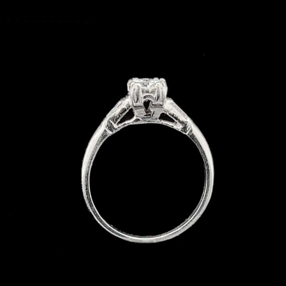 Art Deco .61ct. Diamond Antique Engagement Ring P… - image 4