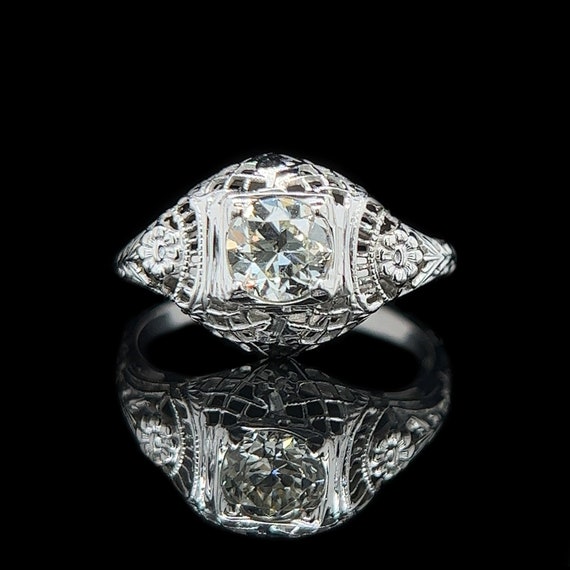 Edwardian .75ct. Diamond Antique Engagement - Fash