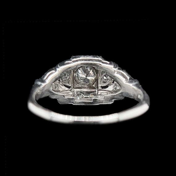 Art Deco .18ct. Diamond & 18K White Gold Antique … - image 3