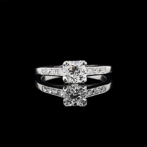 Art Deco .52ct. Diamond & Platinum Antique Engagem