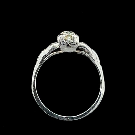 Art Deco .50ct. Diamond Antique Engagement - Fash… - image 4