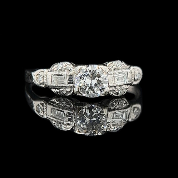 Art Deco .35ct. Diamond Antique Engagement - Fashi