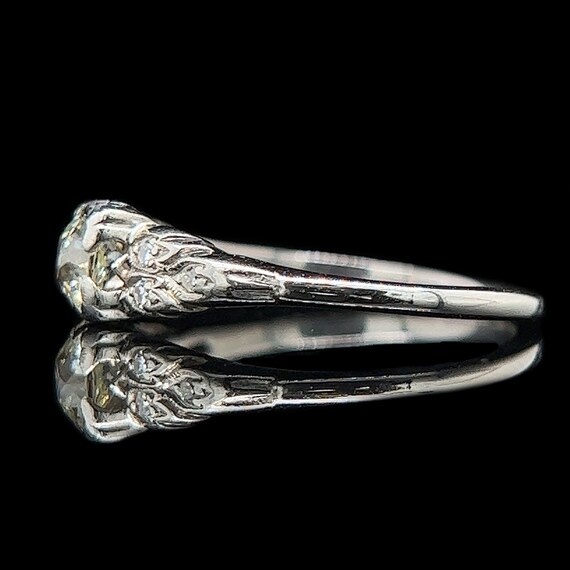 Art Deco .50ct. Diamond Antique Engagement - Fash… - image 2