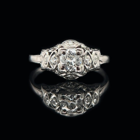 Art Deco .33ct. Diamond & Platinum Engagement Ring