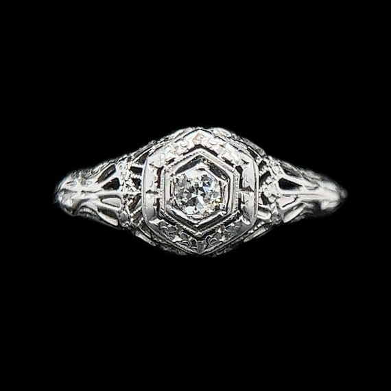 Edwardian .10ct. Diamond Antique Engagement - Fash