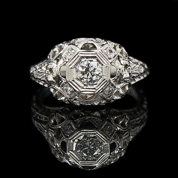 Edwardian .16ct. Diamond Antique Engagement - Fash