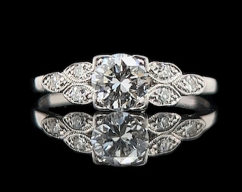 Art Deco .60ct. Diamond & Platinum Antique Engagement