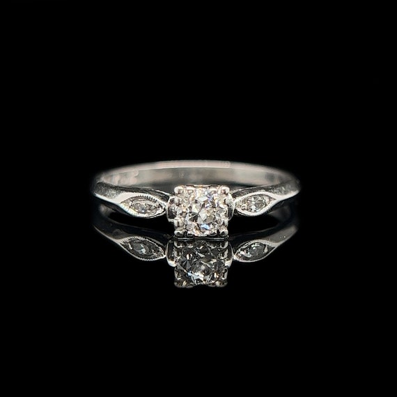 Art Deco .25ct. Diamond Antique Engagement Ring Pl