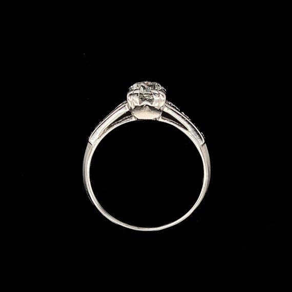 Art Deco .55ct. Diamond Antique Engagement - Fash… - image 4