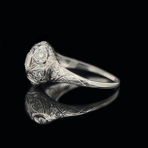 Antique Engagement - Fashion Ring .33ct. Diamond … - image 2