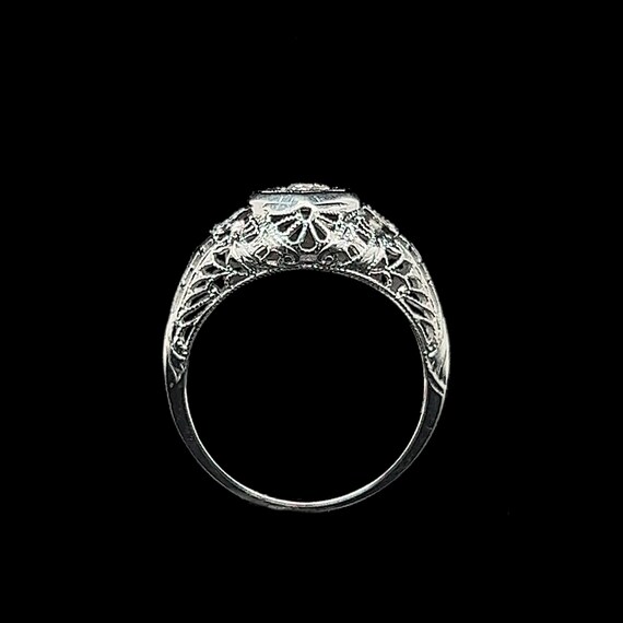 Edwardian .11ct. Diamond Antique Engagement - Fas… - image 4