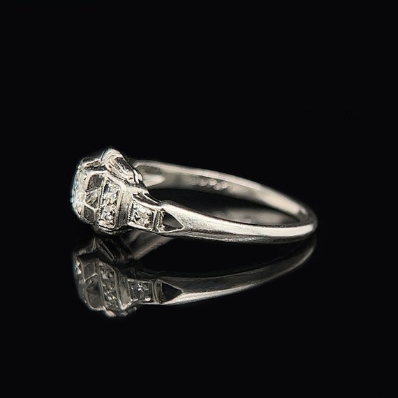 Art Deco .25ct. Diamond Antique Engagement - Fash… - image 2