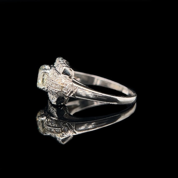 Art Deco .75ct. Diamond Antique Engagement - Fash… - image 2