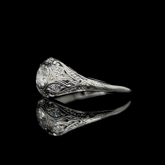 Art Deco .40ct. Diamond Antique Engagement - Fash… - image 2