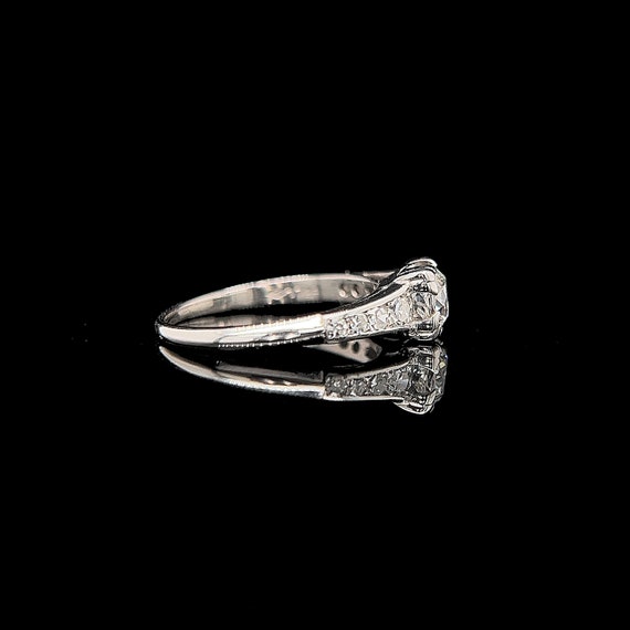 Art Deco .55ct. Diamond Antique Engagement - Fash… - image 2