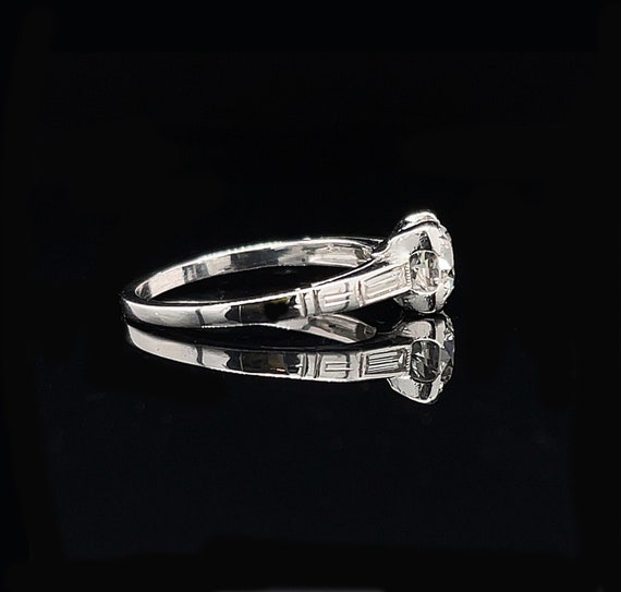 Art Deco .65ct. Diamond Antique Engagement - Fash… - image 2