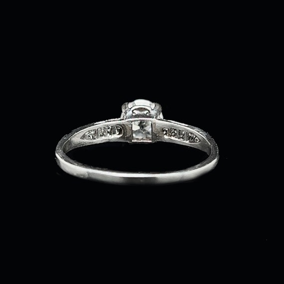 Art Deco .67ct. Diamond & Platinum Antique Engage… - image 3