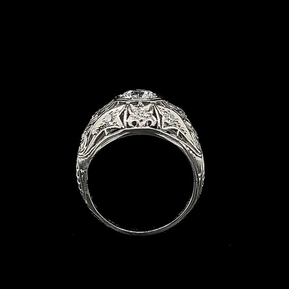 Art Deco .65ct. Diamond Antique Engagement - Fash… - image 4