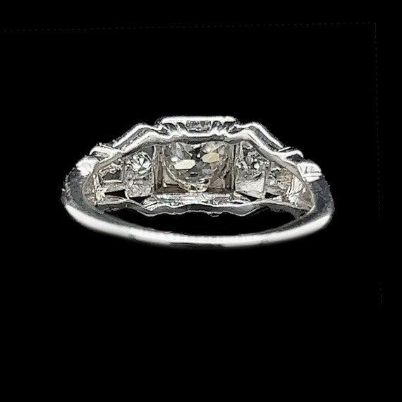 Art Deco .45ct. Diamond & Platinum Antique Engage… - image 3