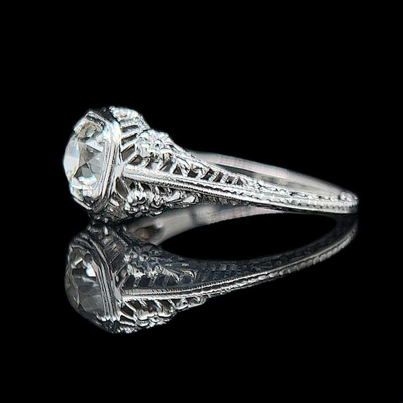 Edwardian .75ct. Diamond Antique Engagement - Fas… - image 2