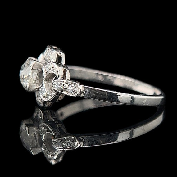 Art Deco .40ct. Diamond Antique Engagement - Fash… - image 2