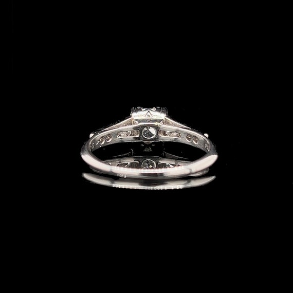 Art Deco .55ct. Diamond Antique Engagement - Fash… - image 3