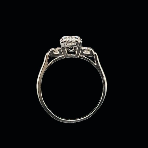 Art Deco .50ct. Diamond & Platinum Antique Engage… - image 4