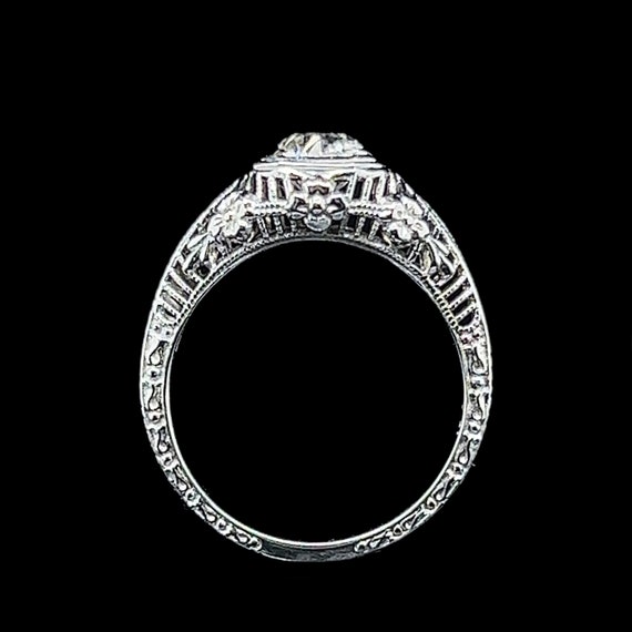 Edwardian .75ct. Diamond Antique Engagement - Fas… - image 4