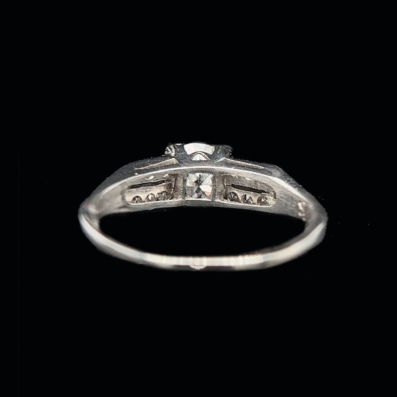 Art Deco .65ct. Diamond & Platinum Antique Engage… - image 3