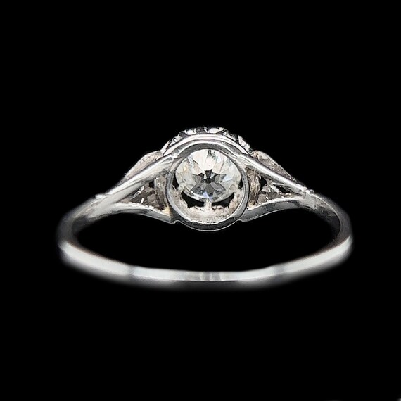 Edwardian .45ct. Diamond Antique Engagement - Fas… - image 3