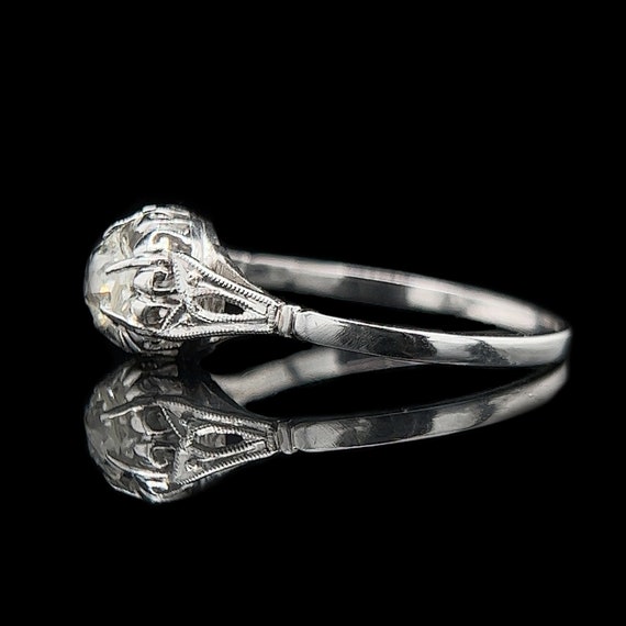 Edwardian .45ct. Diamond Antique Engagement - Fas… - image 2