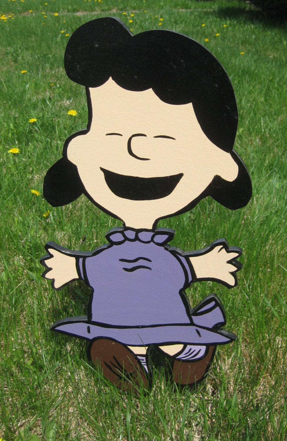 Lawn Art Figure Lucy From the Peanuts Handcrafted and Painted Etsy