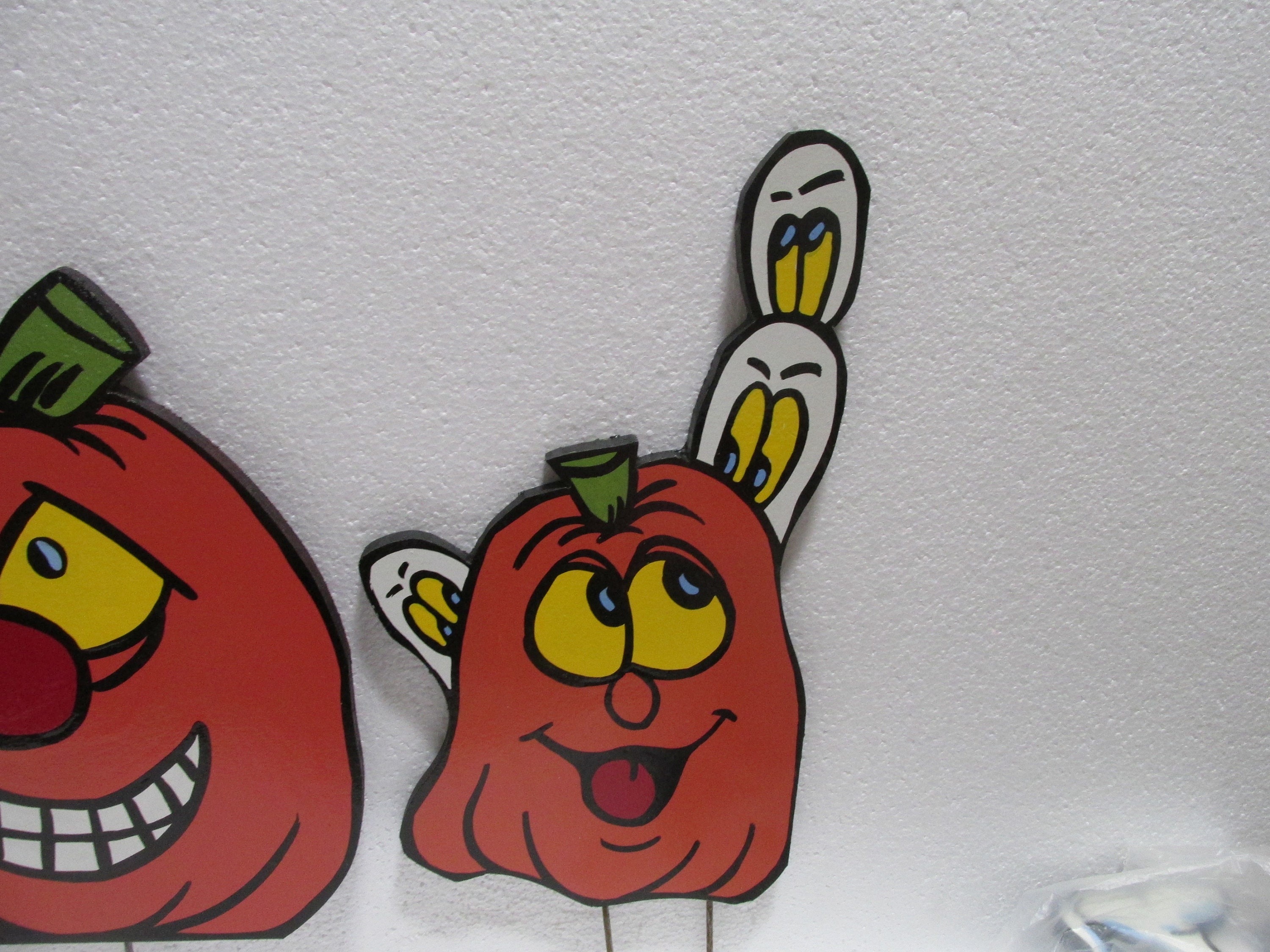 Halloween Rasen Kunst Figur Set von 3 Jack O'Lanterns mit | Etsy