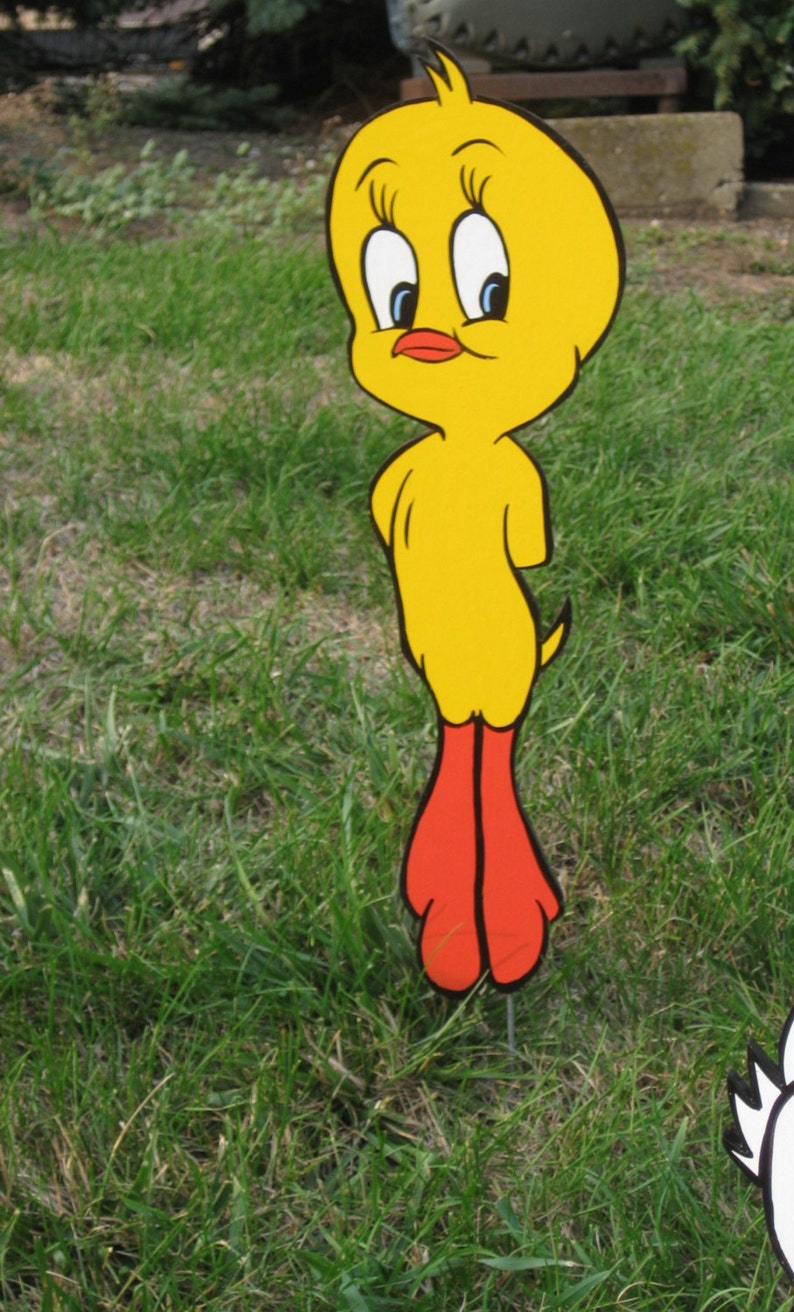 Lawn Art Figure Tweety Bird Handcrafted & Painted With Great Etsy