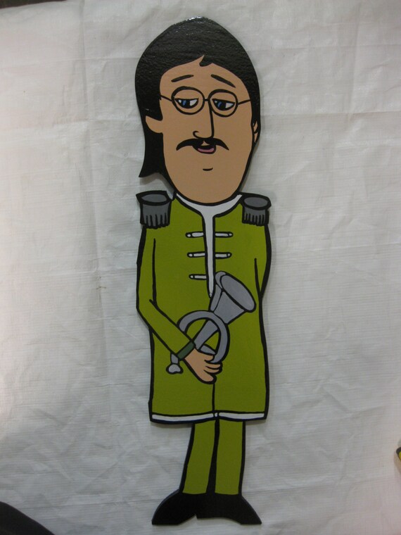Lawn Art Figure The Beatles John Lennon In The Sgt Peppers Etsy