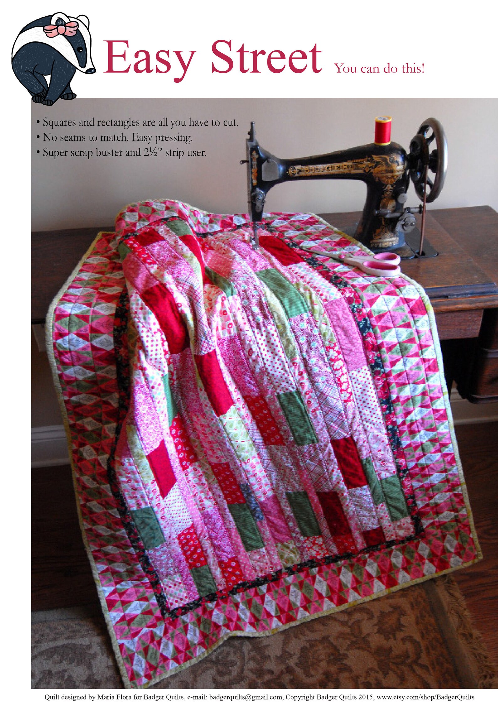 Easy Street Baby Quilt Pattern for Beginners and Experts Etsy