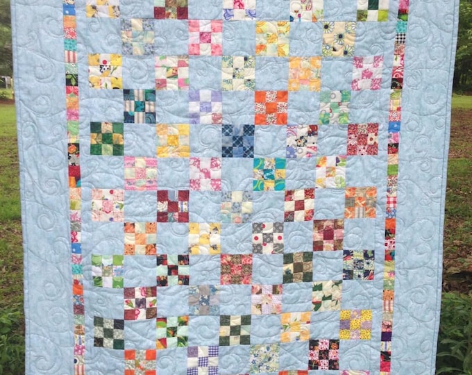 Scrappy Nines Baby or Lap Quilt PDF Pattern - Etsy