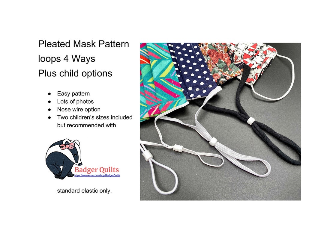 Triplelayer Face Mask Pattern for Beginners , Reversible, Washable Etsy