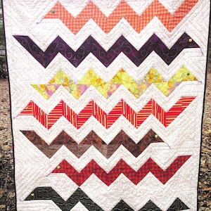 Padrão em PDF para colcha de colo Speedy Snakes