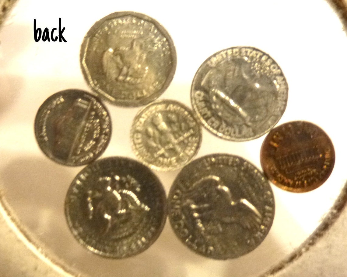 World's Smallest Replica U.S. Coins Set of 7 teeny tiny Etsy
