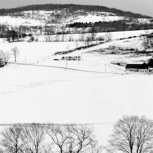 Große Schneelandschaft #1 Foto, Fine Art Fotografie, schwarz und weiß Kunst, Winter fotografie, Landschaft, Wohnkultur, Wand-Dekor