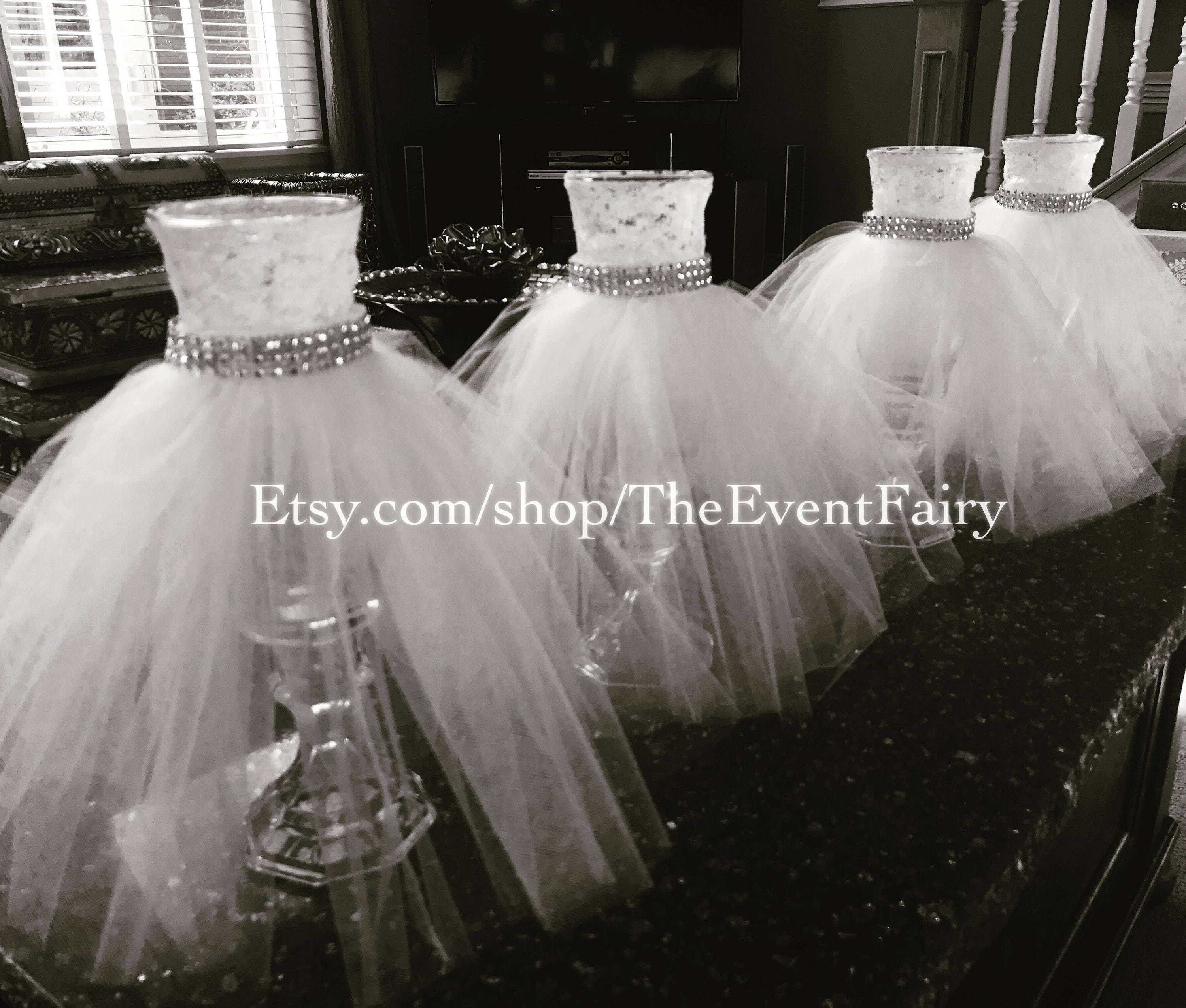wedding dress vase