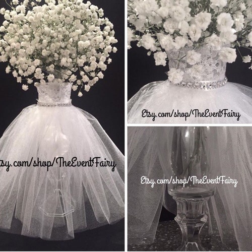 Centerpiece Wedding Dress Vase Etsy