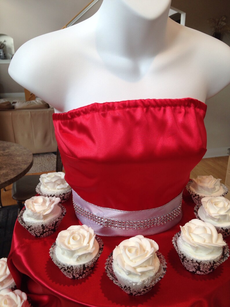Red Couture Cupcake Stand Holiday Cupcake Stand Etsy UK