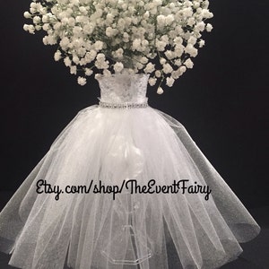 Centerpiece Bridal Shower Vase wedding dress