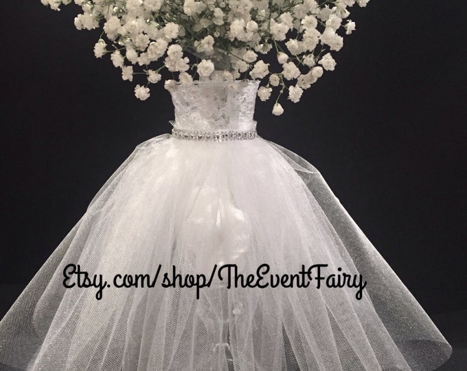 Centerpiece Wedding Dress Vase Etsy