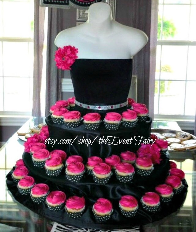 The Couture Cupcake Stand Birthday Party Decor Bridal Shower Wedding